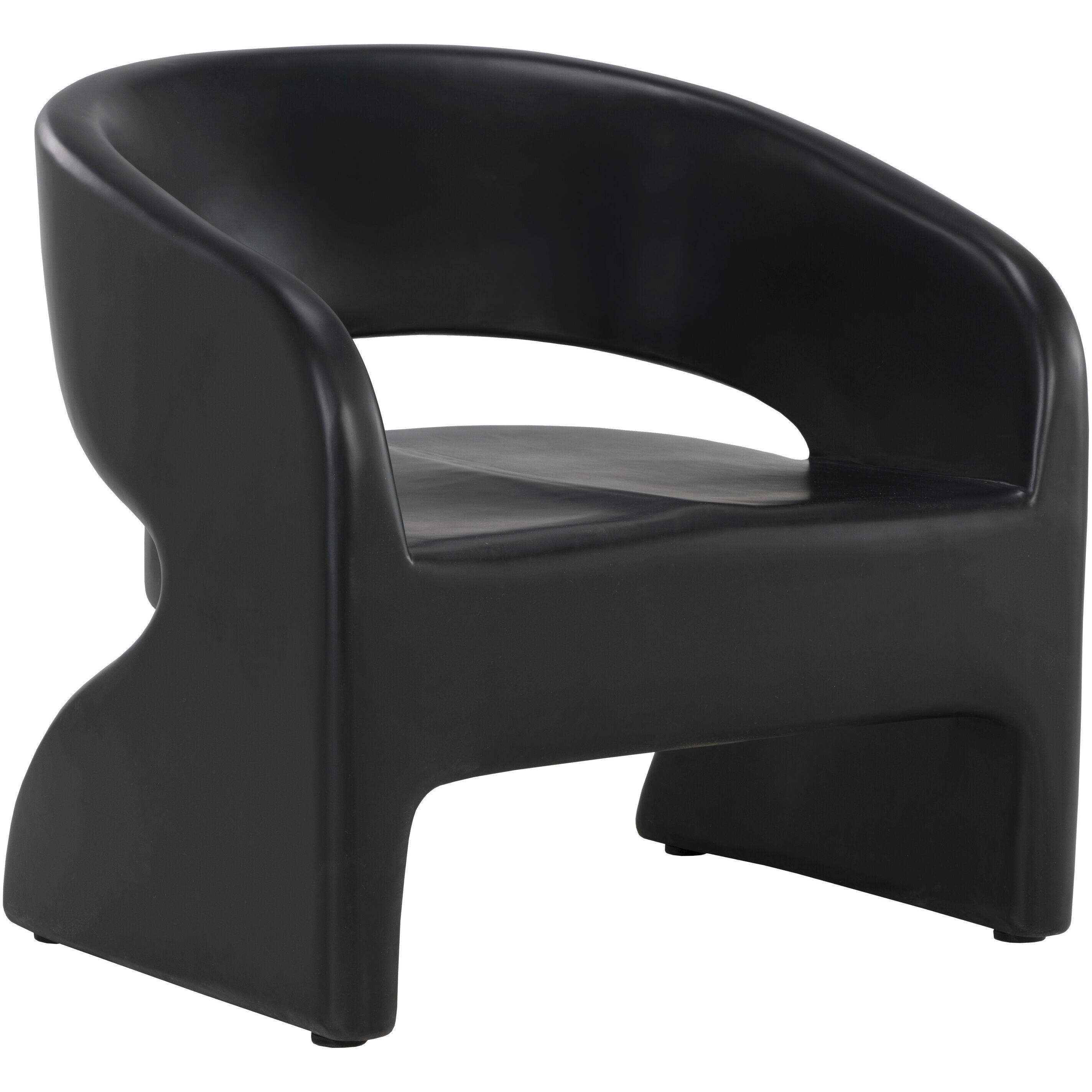 Cura Black Outdoor Lounge Chair